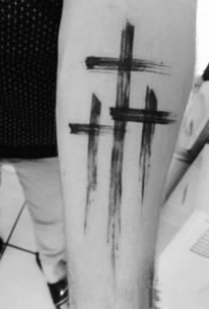 十字架刺青 小清新的9款黑色调十字架cq9电子制图片
