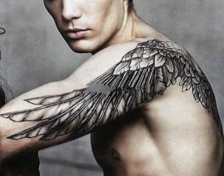 适合男生的翅膀cq9电子制图案 翅膀刺青制图片