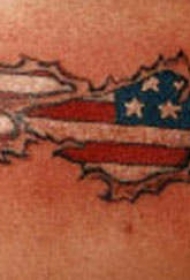 肩部彩色美国国旗cq9电子制图案